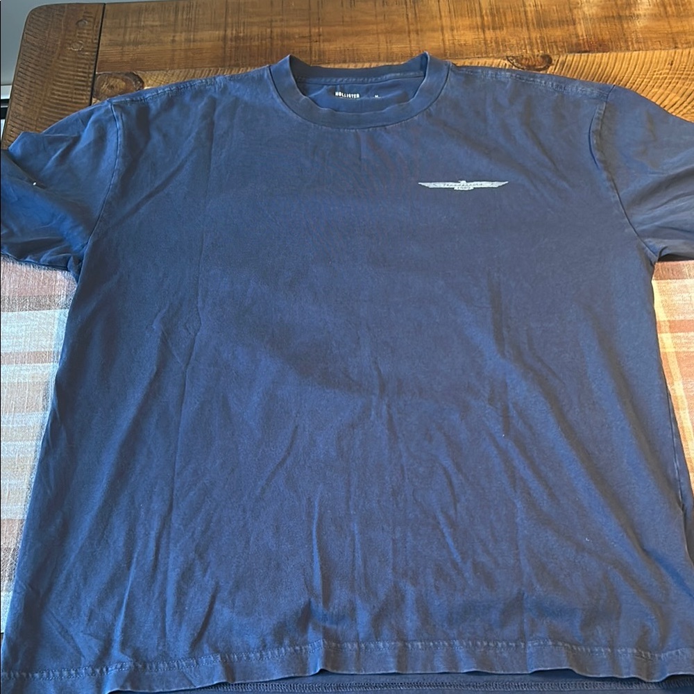 Hollister Blue Short Sleeve Tee Casual Cotton Blend NWOT